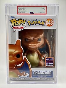 PSA 9 MINT Metallic Charizard Pokemon Funko Pop