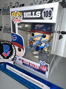 JOSH ALLEN NFL #109 VAULTED SIGNED AUTOGRAPHED FOOTBALL FUNKO POP-BECKETT BAS