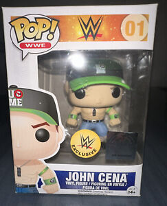 Funko John Cena Green Hat Pop WWE exclusive Rare Vaulted