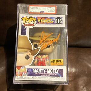 Clint Eastwood Signed Funko Pop! Movies Marty Mcfly #816 Back to the Future PSA