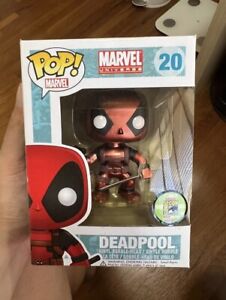 Funko Pop Marvel #20 DEADPOOL Metallic SDCC Exclusive