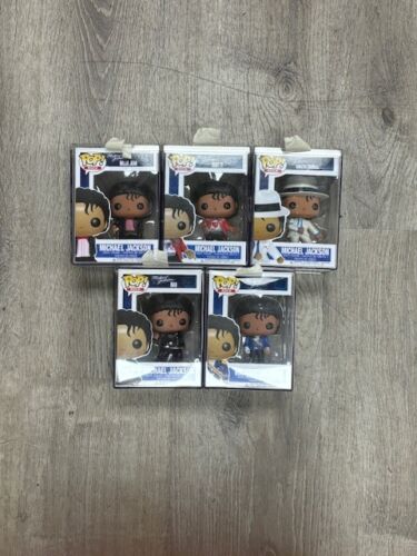 Funko Pop ROCK! Michael Jackson Lot Of 4 (22,23,24,26) - ALL ENCLOSED