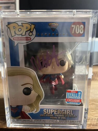 Funko pop Melissa Benoist Supergirl autographed JSA Authenticated