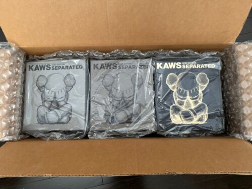 KAWS Separated Vinyl Figure Set Grey Brown Black Authentic - BRAND NEW