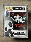 Ghostface 4x Signed Funko Pop (Neve, Skeet, Matthew, Jamie) JSA & AO Certified