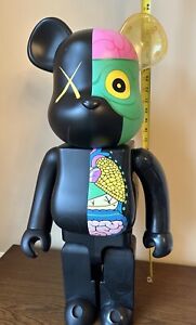 Kaws Bearbrick Black Dissected Companion 1000% Be@rbrick Medicom Original Fake