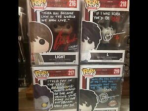 Funko POP! Death Note SIGNED Bundle (WITH JSA CERTIFICATION) condition as seen