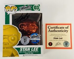 Pop! Stan Lee #3 San Francisco Giants Autograph Signed SFG 5/10 Chrome Funko Pop