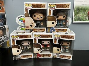 Funko Pop! The Goonies COMPLETE SET 76-80 Sloth Mikey Mouth Chunk Data 2013 NICE