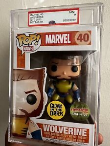 Funko Pop Unmasked Wolverine Glow #40 - TOYTASTIK -Limited to 500pcs- PSA 9 MINT