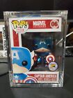 Funko POP! #06 Captain America Metallic SDCC 2011 LE480 Piece SMALL CREASE