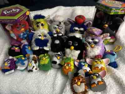 VINTAGE FURBY LOT 1998 1999 MCDONALDS JAPANESE BLACK CAT CUSTOM