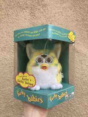 NIB Vintage Yellow Confetti Furby Baby - FACTORY SEALED, brand new