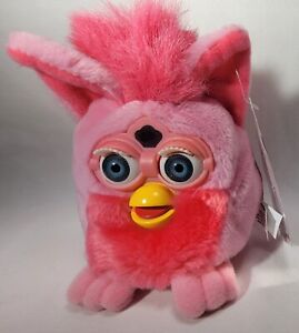 1998 Furby Buddies FLAMINGO Pink plush beanbag “Like Sleep” Tiger Electronics