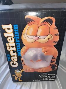 Vintage 1990 The Garfield Aquarium Lights Up New In Box
