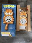 1978 1981 GARFIELD Sunbeam wall clock. WORKING. Complete With Original Box