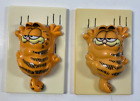 Vintage Lot Of 2 1980s Garfield Off The Wall Light Switch Plate Cover Garf Cave