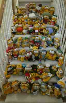 Instant Collection! Lot of 60 Vintage 1980s Garfield the Cat Plush Toys by Dakin