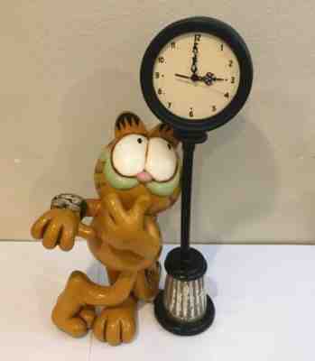 Garfield Clock Paws Jim Davis Watch Rare Oversized 2 1/2 ft Works