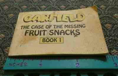 RARE 1991 United Feature Syndicate Garfield Missing Fruit Snacks Flipbook Book 1