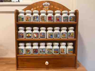 Danbury Mint Garfield Spice Rack 24 Jar Set Never Used Jim Davis