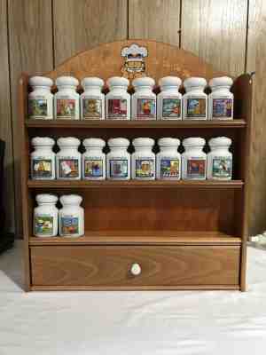 Danbury Mint Garfield Spice Rack 18 Jars Set Danbury mint 1994 MBI