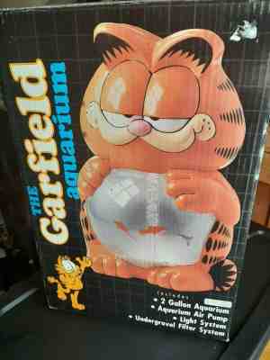 GARFIELD FISH AQUARIUM FISH TANK NEW IN BOX NIB RARE 1978 18" 2 GALLON