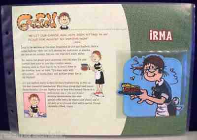 GARFIELD COLLECTION PATCH 5x LOT COMIC STRIP INFO SHEET JIM DAVIS PAWS