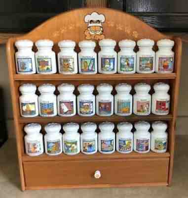 The Danbury Mint Paws Collection Garfield and Paws Spice Rack Complete RARE New