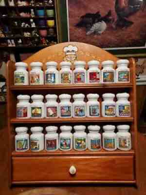 The Danbury Mint Paws Collection 94' Garfield and Paws Spice Rack Complete RARE!