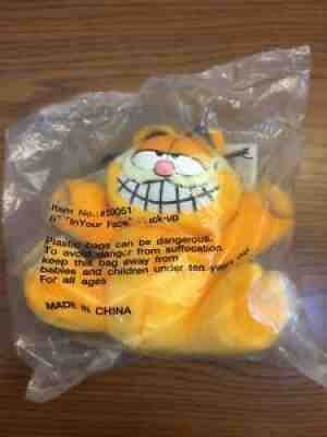 Vintage Garfield Window Suction Cling 9" Plush Fine Toy Paws 1978 Brand New In B