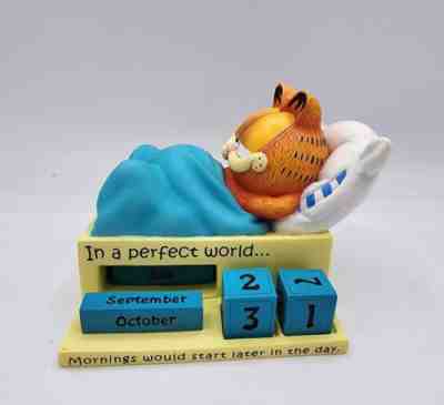 Vintage GARFIELD Westland Perpetual Desk Calendar Resin Cartoon Cat Desk Office