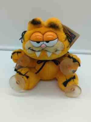 Garfield Vampire Stuck On You Dakin Car Window Cling Plush 1978 1981 With Tags