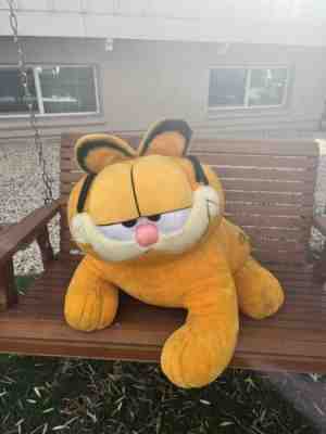 Vintage JUMBO HUGE Garfield paws plush