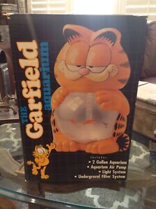 Vintage 1990 The Garfield Aquarium Lights Up New In Box