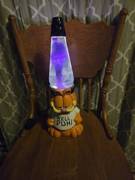 Garfield Lava Lamp Vintage (1999) Jim Davis Well DUH!