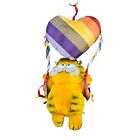 1981 Garfield Hanging Plush Rainbow Heart Balloon Flying High Dakin Tag Vintage