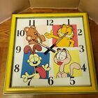 Garfield  PAWS 20th Anniversary Quartz Wall Clock with Original Box  Chien Chien