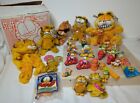 Huge Lot Of 36  Vintage Garfield Plush Puppets Toys Buttons Window Clings More