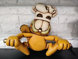 Garfield Cat Collectible Napkin Paper Towel Figurine Wall Statue Decor Rare