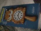 NIB Vintage 1978 Garfield Sunbeam Wall Clock W/ Pendulum Tail Moving Eyes (READ)