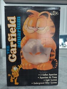 Vintage 1990 The Garfield Aquarium Lights Up New In Box