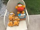 LOT 6 VINTAGE GARFIELD PLUSH DOLLS 1981 PUMPKIN PATCH STUCK ON YOU WINDOW CLING