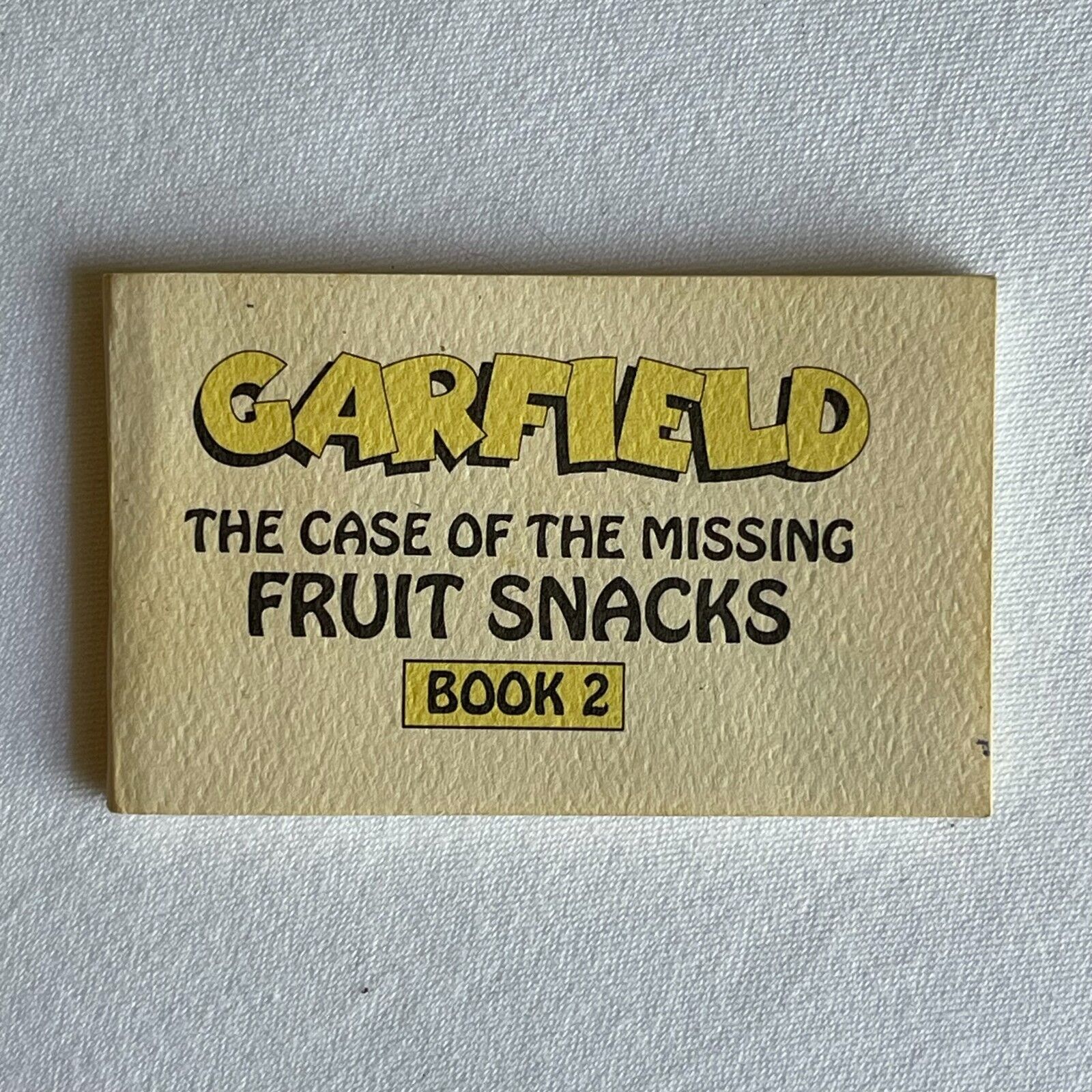 Garfield Flip Book 2 Missing Fruit Snacks by Jim Davis 1991 Kelloggs Cereal