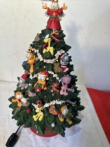 Garfield Light Up Christmas Tree by Danbury Mint - RARE
