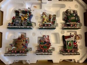 Danbury Mint GARFIELD CHRISTMAS Express Train 6-Piece Set PAWS