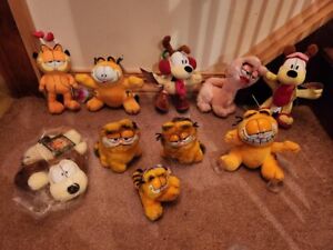 Vintage Garfield Plush Lot Of 10 Dakin PAWS Small 1981 NWT
