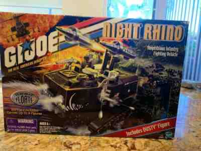 2001 Night Rhino - Sealed Brand New In Box - GIJOE Night Force Dusty 