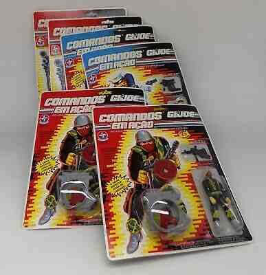 GI JOE ESTRELA Comandos 1993 VIBORA MESTRE RAPINA MARECHAL-DO-AR BRAZIL MOC LOT
