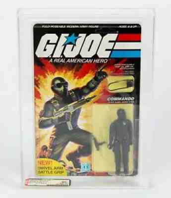 1983 Hasbro GI Joe Series 2 / 20 Back Snake Eyes Explosion Back AFA 90 unpunched